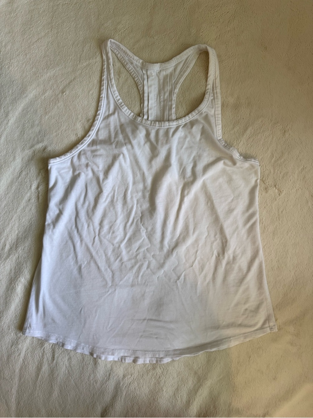 Lululemon White Racerback Tank